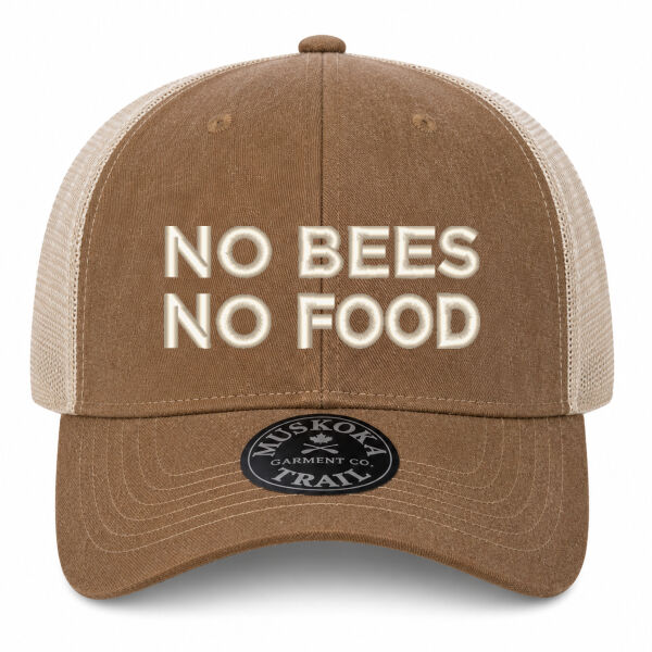 No Bees No Food Trucker Hat Thumbnail